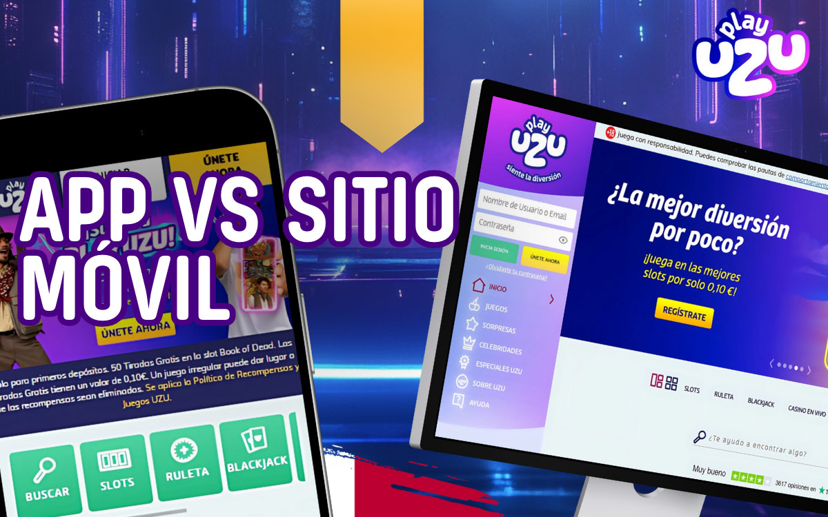 App vs Sitio Móvil PlayUZU