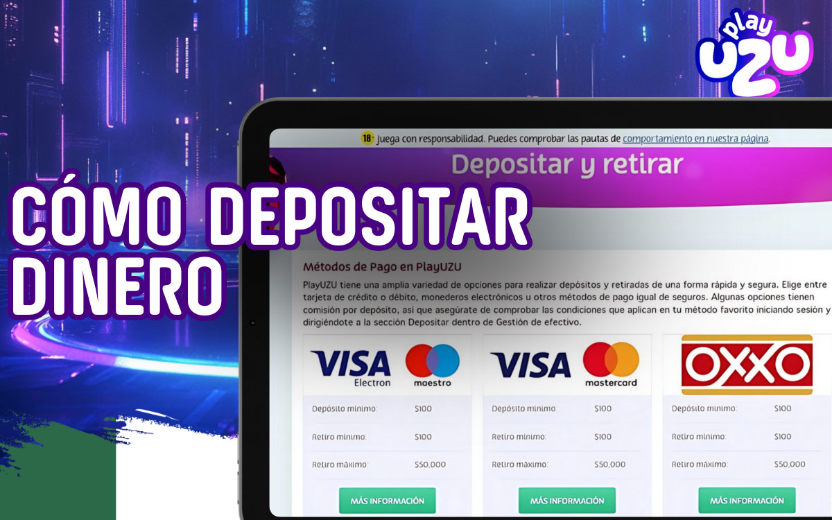 Playuzu Métodos de Depósito Aceptados